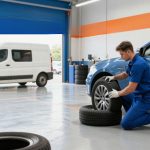 Tyre shop comparing busy workshop with low profit vs higher average job value for better profitability
