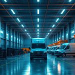 Modern tyre wholesaler connected to tyre shops through digital systems and customer services